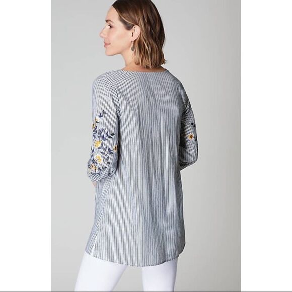 ✨ J.Jill Embroidered 3/4-Sleeve Tunic✨ - Picture 5 of 9